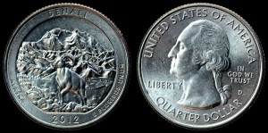 USA, 25 Cents 2012 D Denali - Alaska, KM 523  , stan I