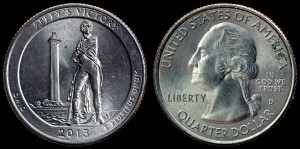 USA, 25 Cents 2013 D, KM 543 Perry's Victory - Ohio, stan I