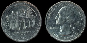 USA, 25 Cents 2016 D Harpers Ferry - Fort, KM 637, stan I