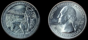 USA, 25 Cents 2016 P T. Roosevelt Park - North Dakota, KM 638, stan I