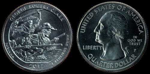 USA 25 cents 2017 P George rogers clarke - Indiana KM 657 st I.jpeg