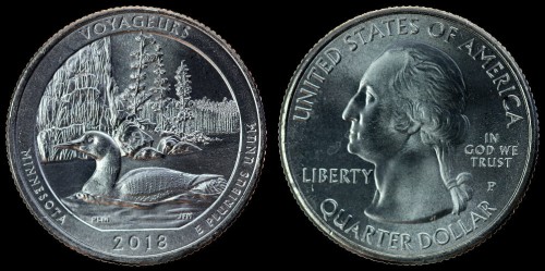 USA 25 cents 2018P Voyageurs - Minnesota stan I.jpeg
