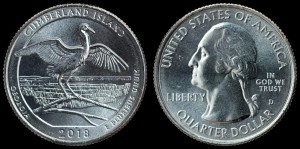 USA, 25 Cents 2018 D Cumberland Island - Georgia, stan I