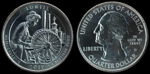 USA, 25 Cents 2019 D Lowell - Massachusetts, stan I 