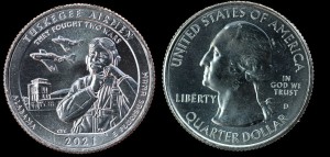 USA, 25 Cents 2021 D Tuskegee Airmen - Alabama, stan I