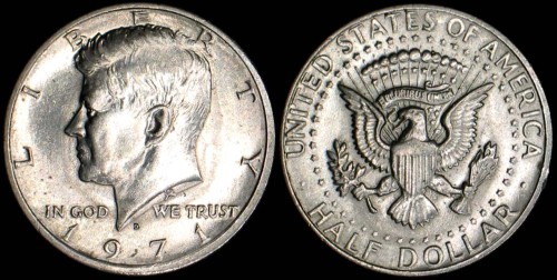 USA, 0,5 Dolara 1971D, J.F. Kennedy, KM 202b, Stan I.jpg