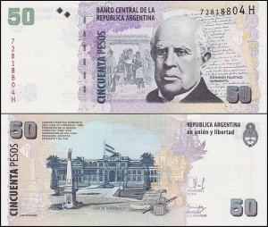 ARGENTYNA, 50 PESOS 2010, Seria H, Pick 356|(7)