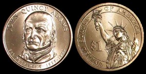 USA, 1 Dollar 2008 D, KM 427, John Quincy Adams, stan I