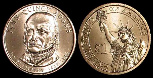 USA, 1 Dollar 2008 D, KM 427, John Quincy Adams, stan I.jpg
