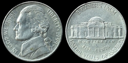 USA 5 cents 1999P KM A192.jpeg
