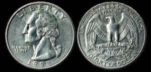  USA, 25 cents 1998P, KM A164a, stan I-