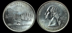  USA, 25 cents 2005P Minnesota, KM 371, stan I