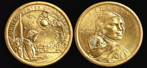 USA 1 dolar 2019 D Sacagawea - badanie kosmosu.jpeg