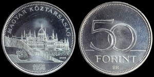 Węgry, 50 Forintów 2006 50 lat powst. Węgierskiego, KM 789, stan I