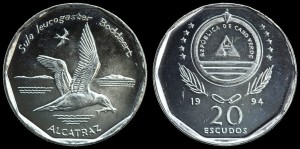 Wyspy Zielonego Przylądka, 10 Escudos 1994, Głuptak, KM 30, Stan I