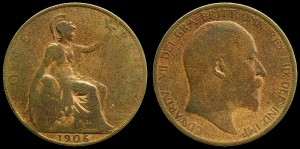 Anglia, 1 Penny, KM 794.2, stan III-