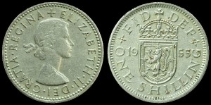 Anglia, 1 Shilling, KM 905, Stan II