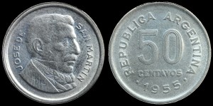 Argentyna, 50 Centavos, KM 49, stan I