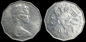 Australia, 50 Cents 1982 Brisbane - XII igrzyska, KM 74, stan I
