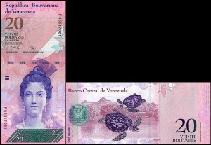 WENEZUELA, 20 BOLIVARES 24.05.2007 Pick 91b