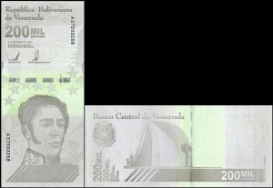 WENEZUELA, 200000 BOLIVARES 03.09.2020, Seria A, Pick W112