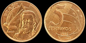 Brazylia, 5 Centavos różne roczniki, KM 648, Stan I