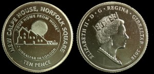 Gibraltar,10 pence 2018 BA New Calpe House, stan I
