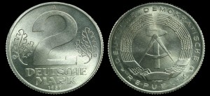 Niemcy-NRD, 2 Marki 1957A, KM 14, stan I