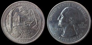  USA, 25 cents 2017D Ozark, Riverways - Missouri, KM 655, stan I