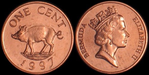 Bermudy, 1 Cent 1997 Dzik, KM 44b.jpg