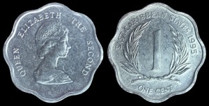 East Carribean, 1 cent, KM 10, stan I