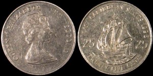 East Carribean, 25 Cent, KM 14, stan I