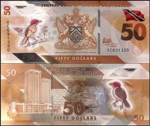 TRYNIDAD & TOBAGO, 50 DOLLARS 2020, plastik, Pick W64