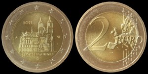 EURO-Niemcy, 2 Euro 2021 A, Saksonia - Anhalt, stan I
