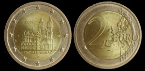 EURO-Niemcy, 2 Euro 2021 J, Saksonia - Anhalt, stan I