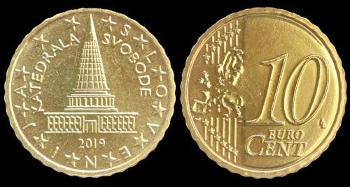 e słowenia 10 e cents 2019 Projekt Parlamentu słowieńskiego.jpeg
