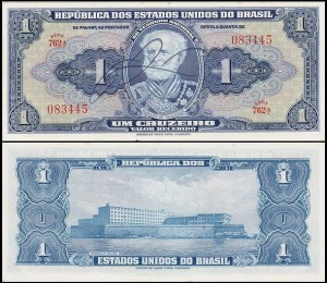 BRAZYLIA, 1 CRUZEIRO (1944) Pick 132a
