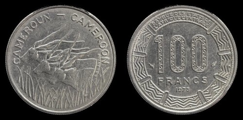 Kamerun 100 Francs Antylopy KM 17 , 12 zł.jpeg