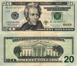 STANY ZJEDNOCZONE 20 DOLLARS 2017, L12 - San Francisco, zastępczy *, Pick 546r 