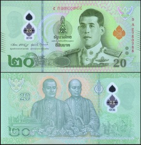 TAJLANDIA, 20 BAHT (2022), plastik, Pick W142