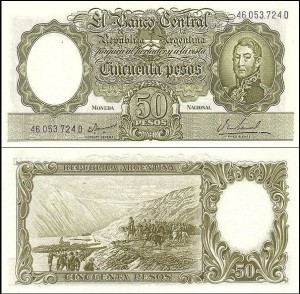 ARGENTYNA, 50 PESOS (1968-1969) Pick 276