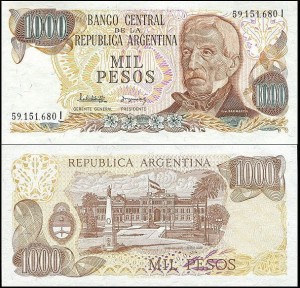 ARGENTYNA, 1000 PESOS (1976-83) Pick 304d(2)