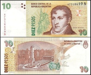 ARGENTYNA, 10 PESOS (2003), Seria N, Pick 354a(5)