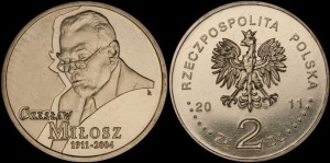 Polska, 2 Złote 2011, Czesław Miłosz