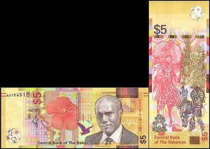 WYSPY BAHAMA, 5 DOLLARS 2020, seria A, Pick W78A