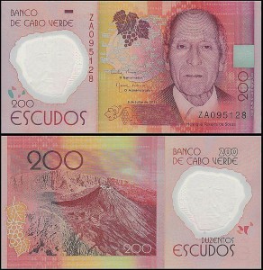WYSPY ZIELONEGO PRZYLĄDKA - CABO VERDE, 200 ESCUDOS 2014, seria ZA, Pick 71R
