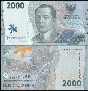 INDONEZJA, 2000 RUPIAH	2022 Pick W163