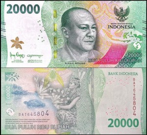 INDONEZJA, 20000 RUPIAH 2022 Pick W166