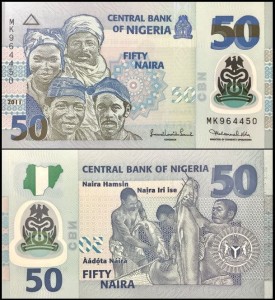 NIGERIA, 50 NAIRA 2011, plastik, Pick 40c1