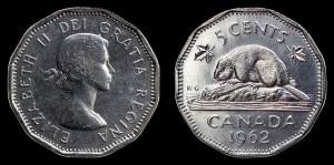 Kanada, 5 Cents 1962, KM 50a, stan I-